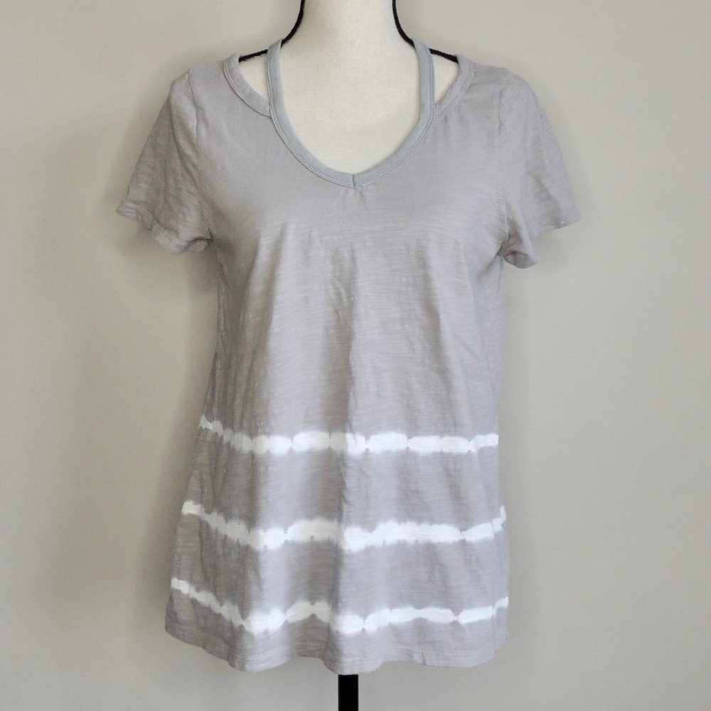 Doe & Rae Tie Dye Stripe Shirt